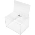 thumbnail image 3 of Donation Boxes Transparent Ballot Box Dirtproof Splashproof For Various Occasions 15.2x10.5x0.5cm Organic Glass Material 1Pcs, 3 of 5