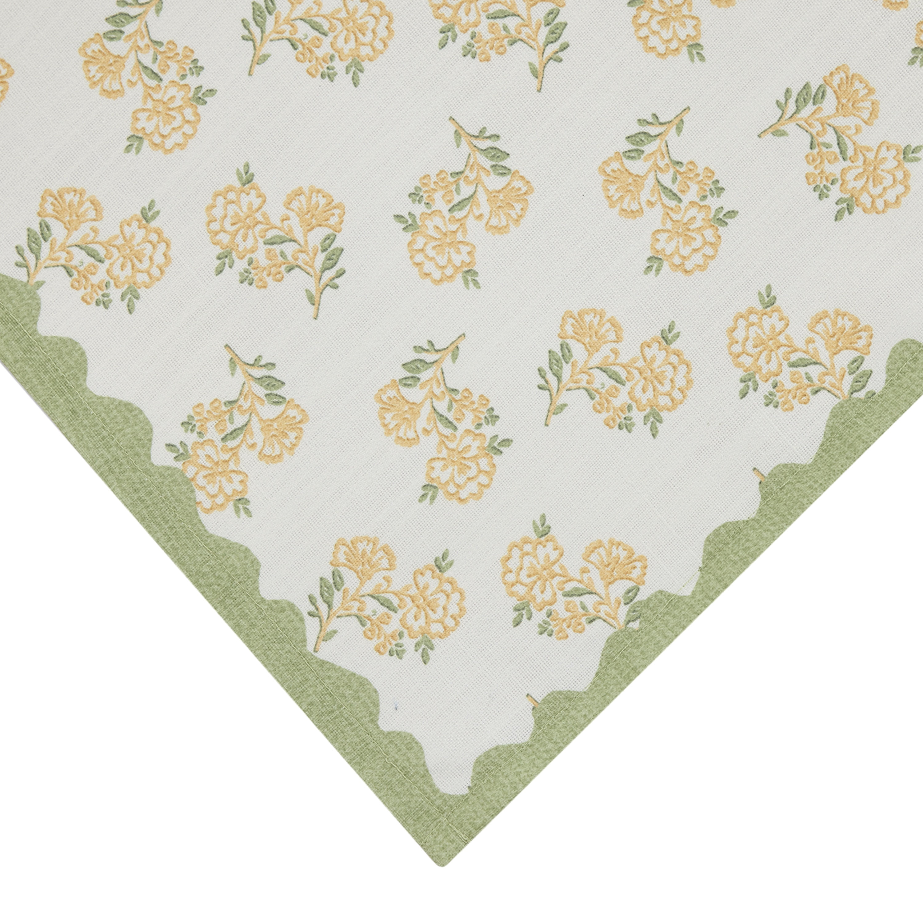 Easter Block Print 60" x 84" Tablecloth - 100% Cotton, Multi-color