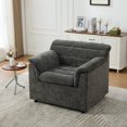 thumbnail image 2 of HOQBN 38" Oversized Accent Chair,Chenille Upholstered Living Room Chairs,Modern Arm Chair for Living Room, Bedroom,Gray, 2 of 8