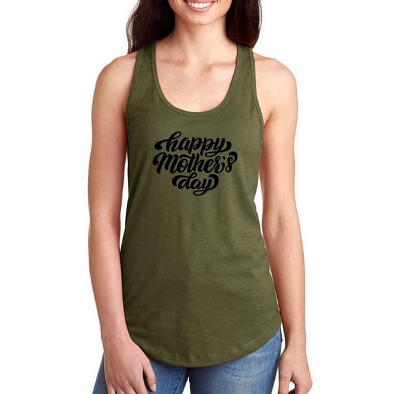 Mothers Day Bold Racerback Tank Women -Image by Shutterstock, Female Medium