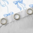 thumbnail image 4 of Homewish Lovely Bow Knot Blackout Curtains Set of 2 (52x84 Each),Cartoon Bowtie Ribbon Window Curtains,Blue White Curtains and Drapes For Girl Kids,Microfiber Bedroom Decor, 4 of 6