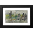 thumbnail image 2 of Lesser Ury 18x12 Black Modern Framed Museum Art Print Titled - At the Races, 2 of 5
