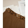 thumbnail image 2 of Punplita Women Belt D Ring Buckle Belt Leopard Faux Fur for Jeans and Dresses, 2 of 8