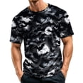 thumbnail image 2 of Halloween Shirts for Men Witch Hat Castle Print Crew Neck Fall Tees Candy Graphic Short Sleeve Cute Vintage Costumes 3XL, 2 of 6