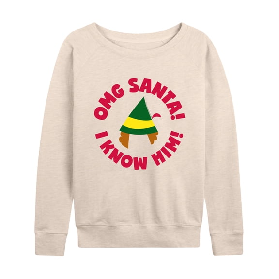 ELF - Christmas Family Set Omg Santa - Women's Lightweight French Terry Long Sleeve Shirt