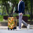 thumbnail image 3 of HELLHERO Polyester Spandex Luggage Protective Cover for Travel Anti Dust Anti Scuff Washable, Vintage Retro Floral Print, 3 of 7