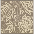 thumbnail image 2 of Safavieh Courtyard Crystal Floral Indoor/Outdoor Area Rug, Brown/Natural, 7'10" x 7'10" Square, 2 of 13