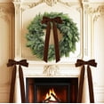 thumbnail image 5 of 10Pcs 20"x8" Velvet Christmas Tree Bows, Vintage Ribbon Tree Topper Bows, Ornaments for Staircase Garland Wreath Holiday Home DIY Crafts Christmas Decorations( Deep Brown ), 5 of 10