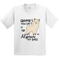 thumbnail image 3 of Inktastic Grammie's You Say Alpaca My Bags Youth T-Shirt, 3 of 5