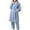 Blue, variant on Elainilye Fashion Women'S Robes Leisure Comfortable Winter Nightgown Plus Size Homewear Casual Thickened Fleece Pajamas,Blue