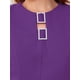 thumbnail image 5 of VESTIDO FORMAL DE MUJER INSPIRE CHIC CON MANGAS ABULLONADAS Y CUELLO REDONDO CON ABERTURA, VESTIDOS PENCILES MIDI XL PÚRPURA, 5 of 6