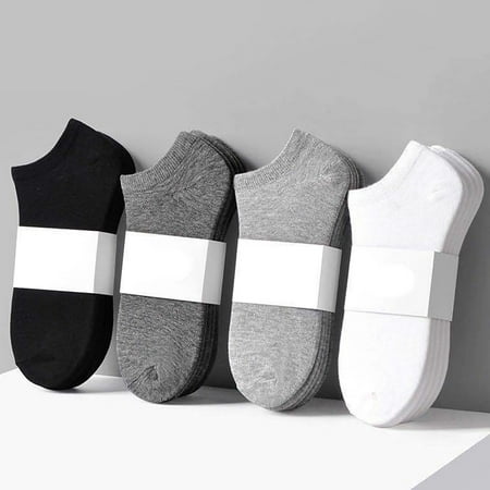 

Poseidon 5 Pairs Ankle Socks Soft Sweat Absorbent Cotton Unisex Low Cut Sports Tab Socks for Ourdoor Activities