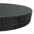 thumbnail image 5 of vidaXL 5 Piece Garden Bar Set with Cushions Poly Rattan Black, 5 of 5