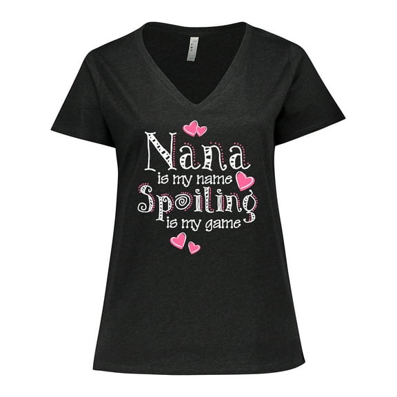 Inktastic Spoiling Nana Women's Plus Size V-Neck T-Shirt
