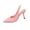 Pink, variant on Xfvqtps Womens Slingback Block Heel Pumps Patent Leather Pointed Toe Heels Elastic Side Dress Shoes Comfortable Low Heels for Office Wedding and Casual Wear