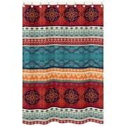 Red Boho Fabric Shower Curtain by Sweet Jojo Designs