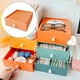 thumbnail image 5 of Organizador de escritorio Shamjiam con cajón de almacenamiento naranja, 5 of 8