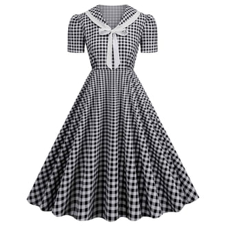 Summer Saving Wycnly Womens Dresses Cocktail Party Prom Empire Waist Flowy  Pleated Swing Vintage 1950S Dresses with Bow-Knotted Summer Polka Dot Print  V-Neck Short Sleeve Formal Midi Dress Pink XXL - Walmart.com