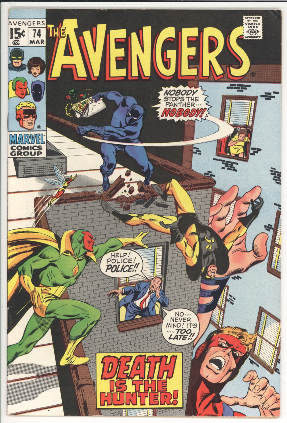 Cover of The Avengers #74