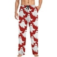 thumbnail image 4 of CONFREE Halloween Pajama Pants for Men Hallowmas Pj Pants for Men Pumpkin Ghost Print Lounge Bottoms Elastic Waist Drawstring Sleepwear With Pockets, 4 of 5