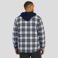 thumbnail image 5 of Men's NFL x Darius Rucker Collection by Fanatics Navy Chicago Bears Plaid Flannel Quilted Full-Snap Hooded Shacket, 5 of 6