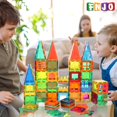 thumbnail image 3 of Set de construcción magnético FNJO 110 piezas con azulejos magnéticos para niños, 3 of 7