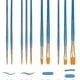 thumbnail image 2 of 1 set of 10 artist brushes of different sizes for adults and children, blue, 2 of 5