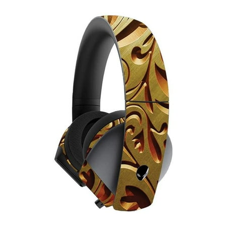 MightySkins ALW71GH-Mosaic Gold Skin for Alienware 7.1 Gaming Headset - Mosaic Gold