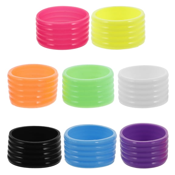 Masteelf  8 Pcs Tennis Racket Rubber Ring Grab Handle Bungee Storage Ironing Board