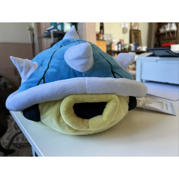NINTENDO MARIO KART 14" BLUE SHELL Authentic Decorative Childs Kids Pillow