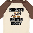 thumbnail image 4 of Inktastic Mommys Skiing Buddy for Kids Boys or Girls Long Sleeve Baby Bodysuit, 4 of 5