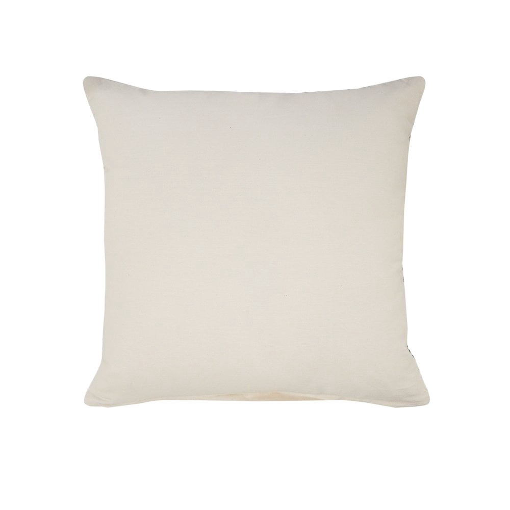 LR Home Ox Bay Hand-Woven Gray/White Paisley All-Natural Cotton Pillow Cover
