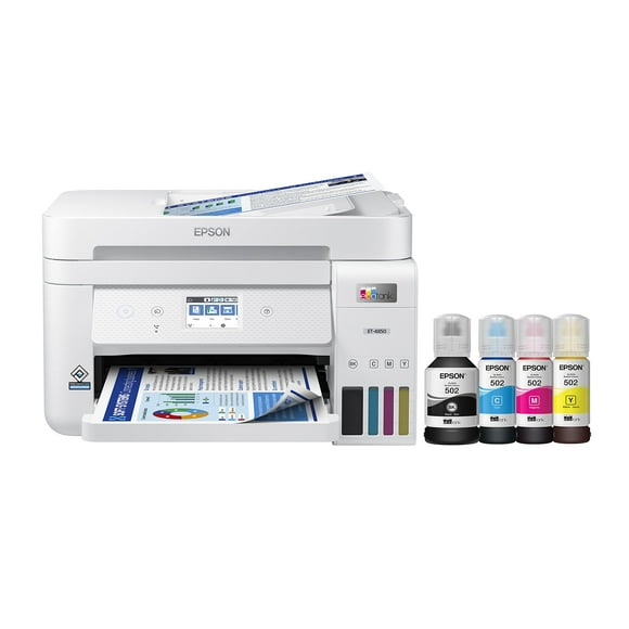 Impresora Epson EcoTank ET-4850 inalámbrica multifunción blanca