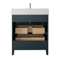 thumbnail image 6 of Vanity Art 30" Bathroom Vanity with Sink and Engineered Marble Top, Freestanding Storage Cabinet with 2 Drawers and 1 Flip Down Tray, 6 of 9