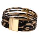 thumbnail image 1 of Pulsera de para mujer, accesorios para conjuntos, fácil de usar, duradera, tipo brazalete. Café leopardo, 1 of 8
