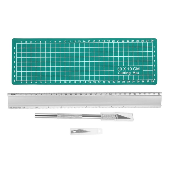 LOLIPPYY Green Rubber Cutting Mat for Crafts and Engraving Projects Safe Durable DIY Cutting Board 12x18 inches