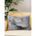 thumbnail image 2 of Outdoor Pillows Waterproof, Grey Ombre Marble Bedding Throw Pillows with Insert for Couch Sofa Bed, Gray Marble Crack Abstract Modern 12x20 Inch Pillowcases Decorative Camping Patio Pillow Set of 1, 2 of 8