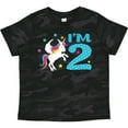 thumbnail image 3 of Inktastic I'm Two Unicorn Second Birthday Boys or Girls Toddler T-Shirt, 3 of 5