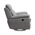 thumbnail image 6 of Metro Furniture Glider and Swivel Power Recliner with USB port in Light Grey, 6 of 6
