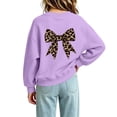 thumbnail image 7 of MKOSPLRT Kids Crew Neck Sweatshirts Funny Bow Graphic Sweat Shirts Long Sleeve Workout Pullover Girls Casual Fall Clothes 1-13 Years, 7 of 7