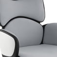 thumbnail image 3 of 26 Inch Modern Swivel Office or Gaming Chair, Ergonomic Gray Fabric Seat - Saltoro Sherpi, 3 of 5