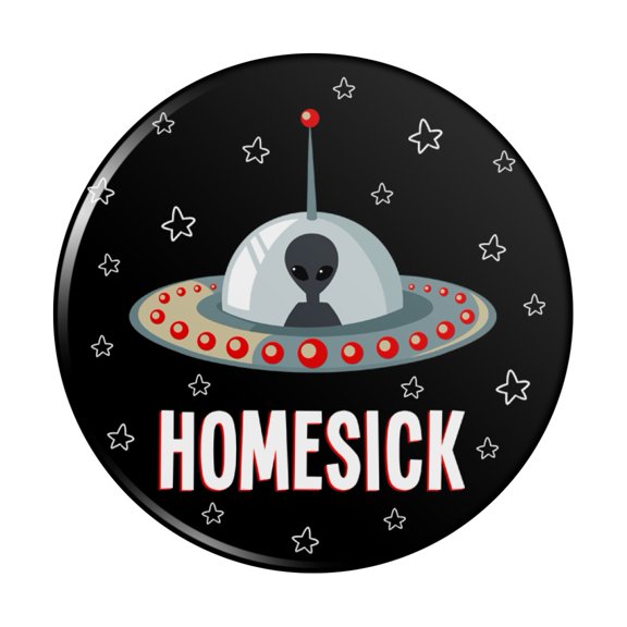 Homesick UFO Alien Funny Kitchen Refrigerator Locker Button Magnet