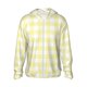 thumbnail image 1 of Fotbe Lemon Yellow Checkboard Chaqueta con Protección Solar UPF 50+ para Hombre y Mujer, Camisa con Capucha y Bolsillos-Large, 1 of 7