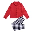 thumbnail image 4 of Pijamas familiares de Navidad para otoño e invierno, conjunto de ropa de dormir para padres e hijos, 2022, 4 of 4