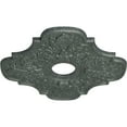 thumbnail image 3 of Ekena Millwork 17 3/4"OD x 3 1/8"ID x 1"P Peralta Ceiling Medallion (Fits Canopies up to 4 5/8"), Hand-Painted Athenian Green Crackle, 3 of 6