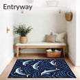 thumbnail image 3 of ODIKA 2'x3' Machine Washable Non-Slip Area Rug, Pod Marine Life Adventure Slip Resistant Surface High Traffic Rug, Blue, 702529, 3 of 7