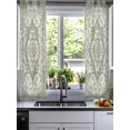 thumbnail image 2 of Sage Green Boho Sheer Curtains 54 Inch Length 2 Panels Set for Living Room/Bedroom, Vintage Abstract Art Ethnic Tribe Kitchen Curtains Grommet Semi-Sheer Curtains Drapes Window Treatments 42"x54"x2, 2 of 7