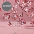 thumbnail image 3 of Pink Crystal Diamonds Shower Curtain 72X72In For Bathroom, Waterproof Fabric Quick Dry Soft Decoration Set, 3 of 5