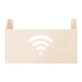 thumbnail image 2 of Caja de almacenamiento de soporte de enrutador Worallymy, organizador de revistas de Control remoto montado en la pared, estante de cable de Almacenamiento y organización del hogar beis amarillo Ounissouiy HA002935-04, 2 of 6