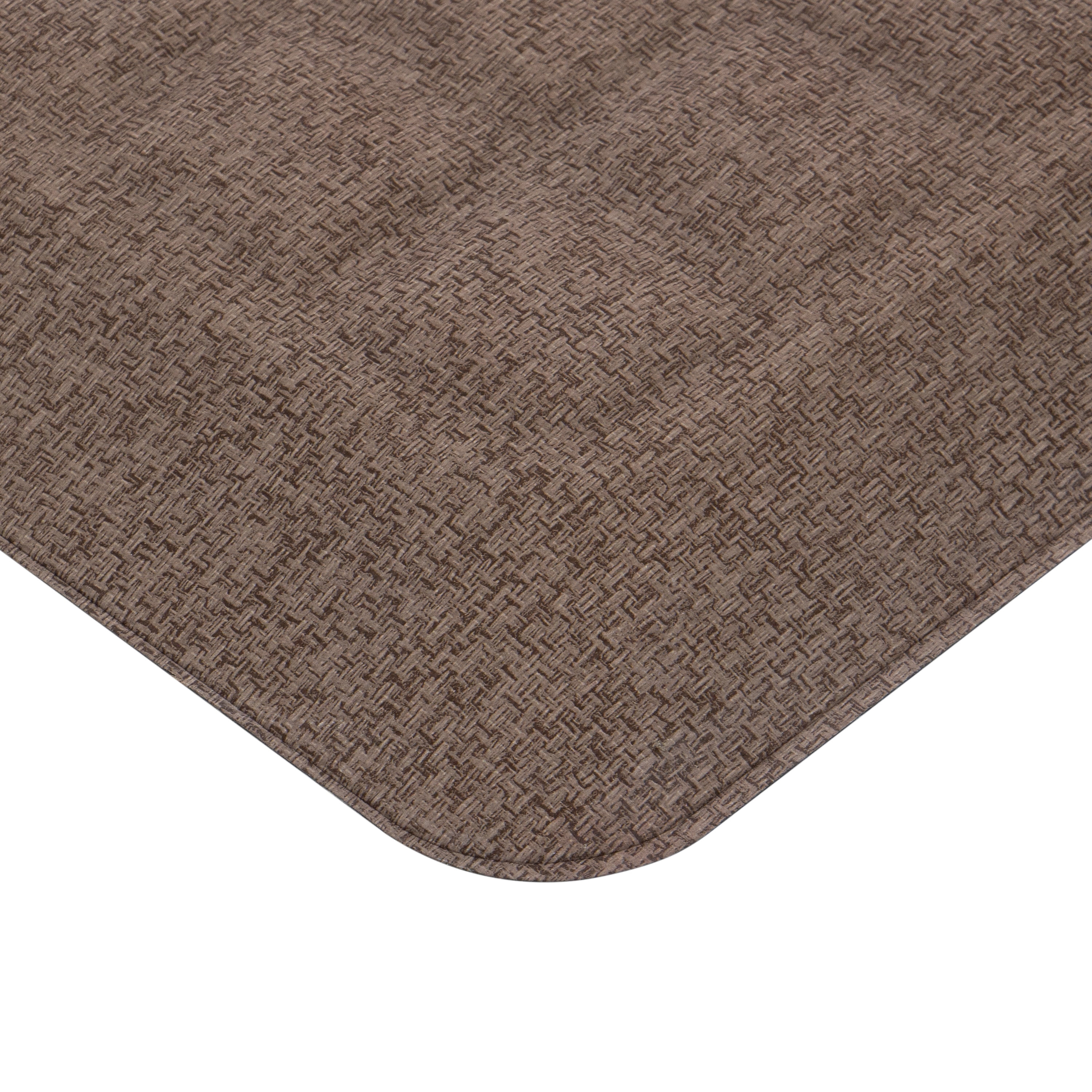 Better Homes & Gardens Gel Comfort Fallon Collection Brown Wool 20" x 39" Anti-Fatigue Kitchen Mat